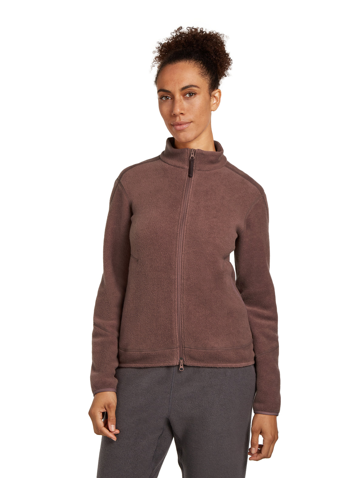 Merino Blend 800 RealFleece™ Classic Pile Long Sleeve Zip Jacket Carob - 1