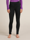Merino 200 Oasis High Rise Thermal Leggings Black - 1