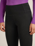 Merino 200 Oasis High Rise Thermal Leggings Black - 5