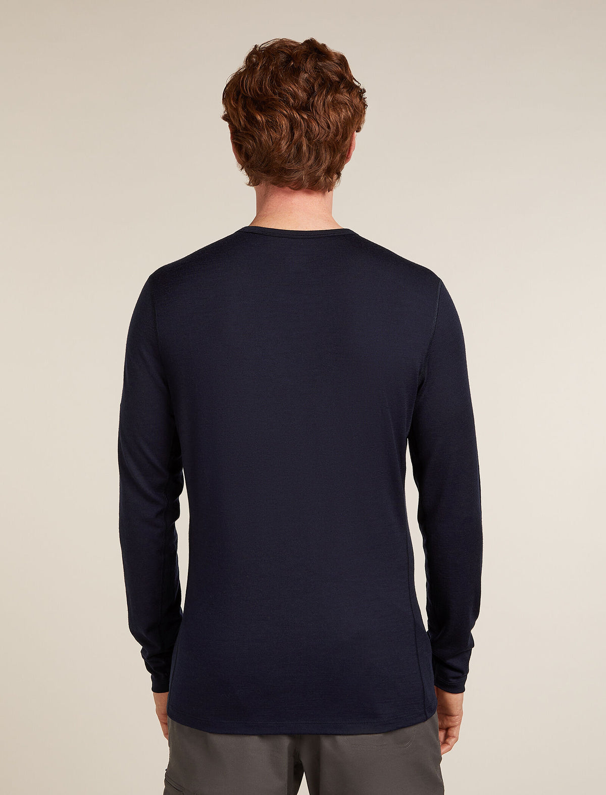 Merino 200 Oasis Long Sleeve Crew Thermal Top Elevation Line Midnight navy - 2