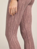 Merino 260 Tech Vertex High Rise Thermal Leggings Delta Lines Summit/Blush - 5