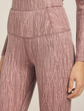 Merino 260 Tech Vertex High Rise Thermal Leggings Delta Lines Summit/Blush - 6