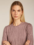 Merino 260 Tech Vertex Long Sleeve Crew Thermal Top Delta Lines Summit/Blush - 5