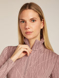 Merino 260 Tech Vertex Long Sleeve Half Zip Thermal Top Delta Lines Summit/Blush - 7