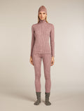 Merino 260 Tech Vertex Long Sleeve Half Zip Thermal Top Delta Lines Summit/Blush - 8