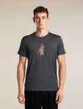 Men's Merino 150 Tech Lite Short Sleeve T Shirt Bear Tour Obsidian - 1