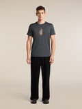 Men's Merino 150 Tech Lite Short Sleeve T Shirt Bear Tour Obsidian - 3
