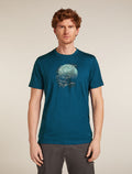 Merino 150 Tech Lite Short Sleeve T-Shirt Ruapehu Round Atlantis - 1