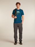 Merino 150 Tech Lite Short Sleeve T-Shirt Ruapehu Round Atlantis - 4