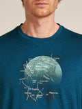 Merino 150 Tech Lite Short Sleeve T-Shirt Ruapehu Round Atlantis - 5