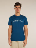 Men’s Merino 150 Tech Lite Short Sleeve T-Shirt The Peaks Atlantis - 1