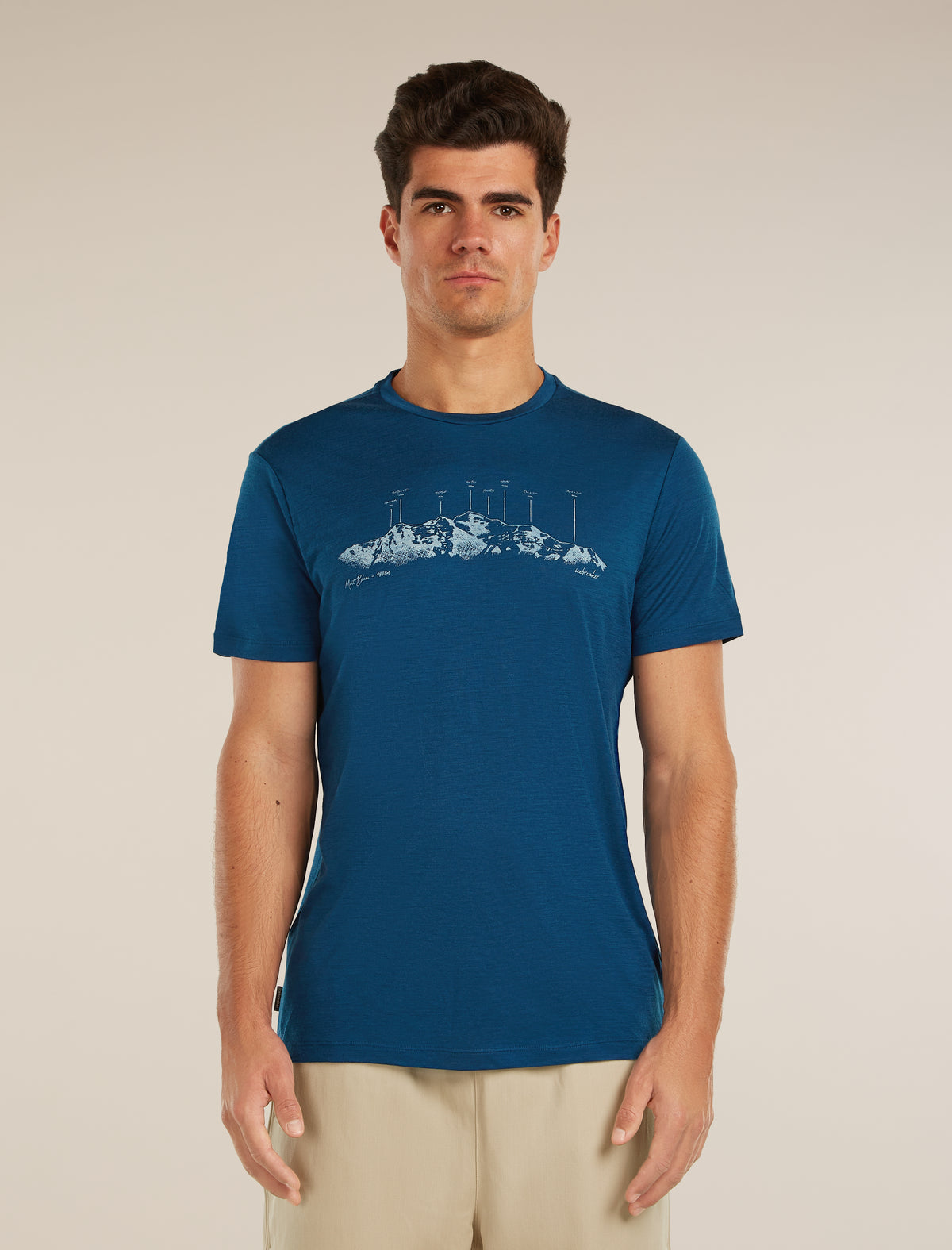 Men’s Merino 150 Tech Lite Short Sleeve T-Shirt The Peaks Atlantis - 1