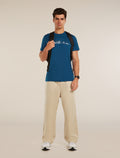 Men’s Merino 150 Tech Lite Short Sleeve T-Shirt The Peaks Atlantis - 4