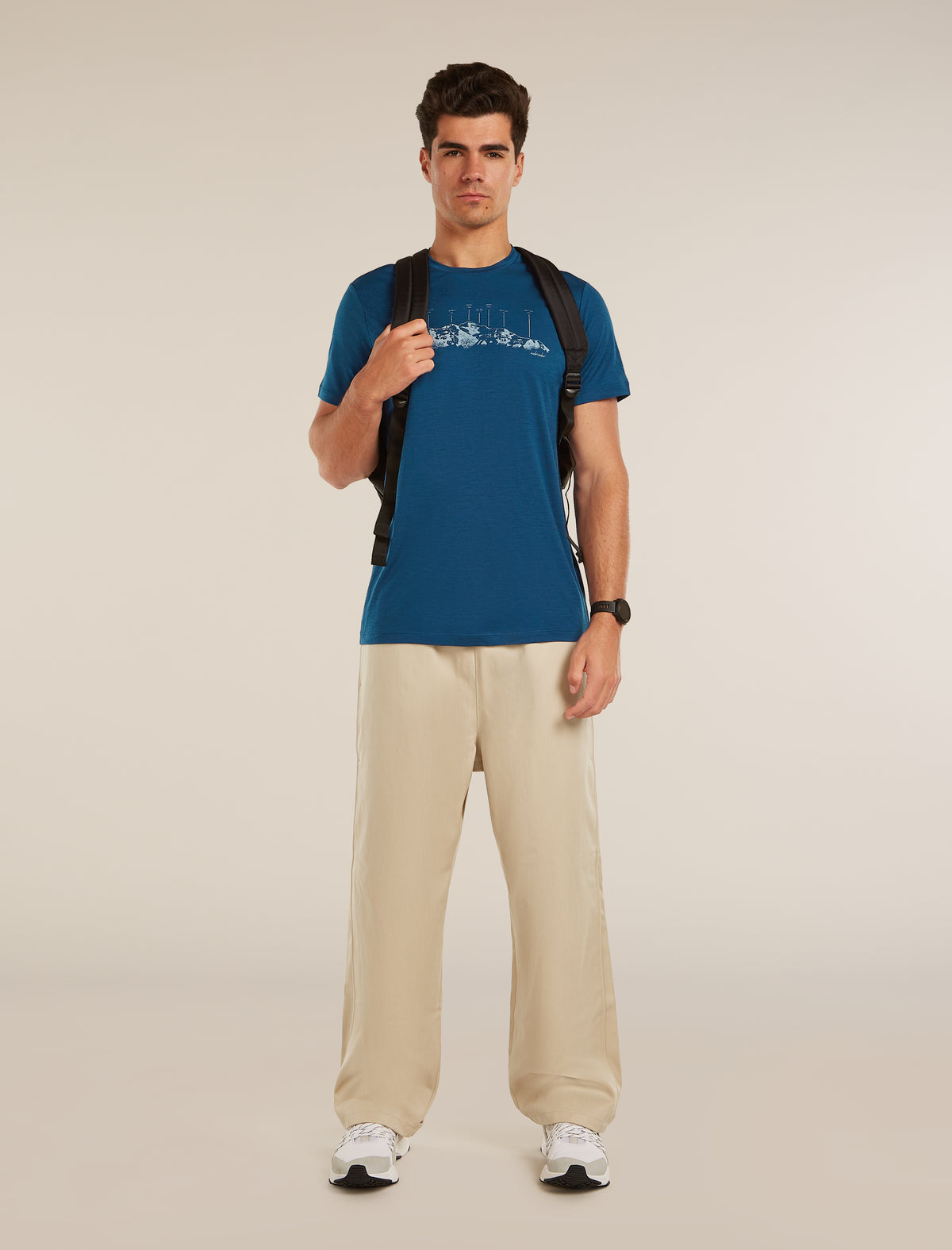 Men’s Merino 150 Tech Lite Short Sleeve T-Shirt The Peaks Atlantis - 4