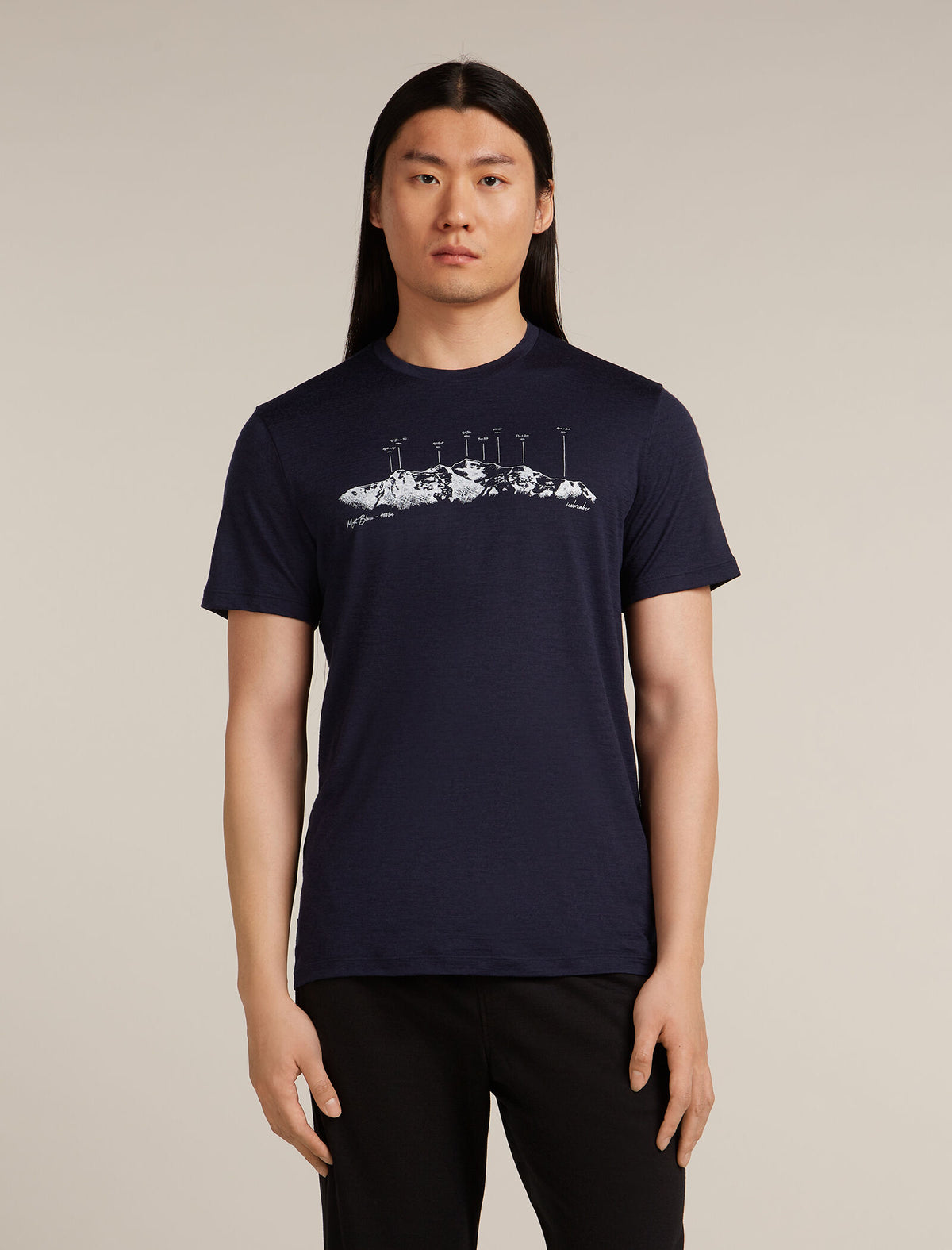 Merino 150 Tech Lite Short Sleeve T-Shirt The Peaks Midnight navy - 1