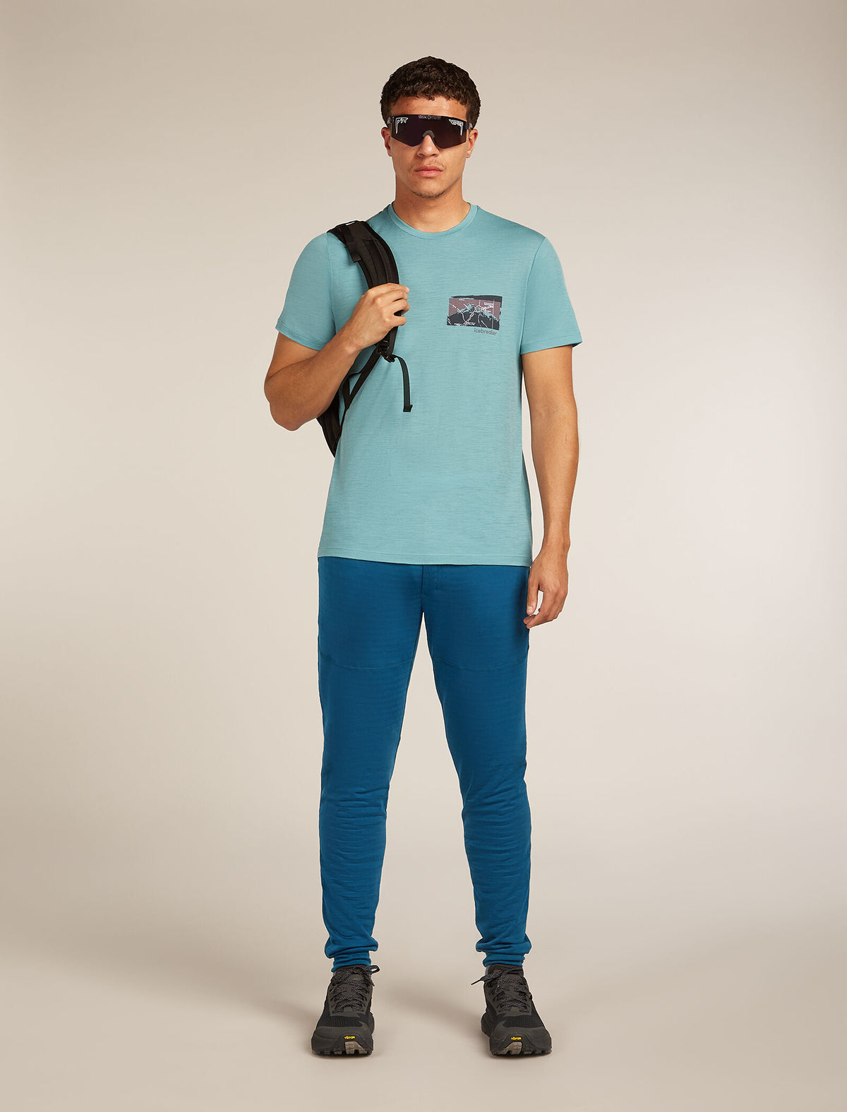 Men Merino 150 Tech Lite SS Tee Infographic Hydro - 4