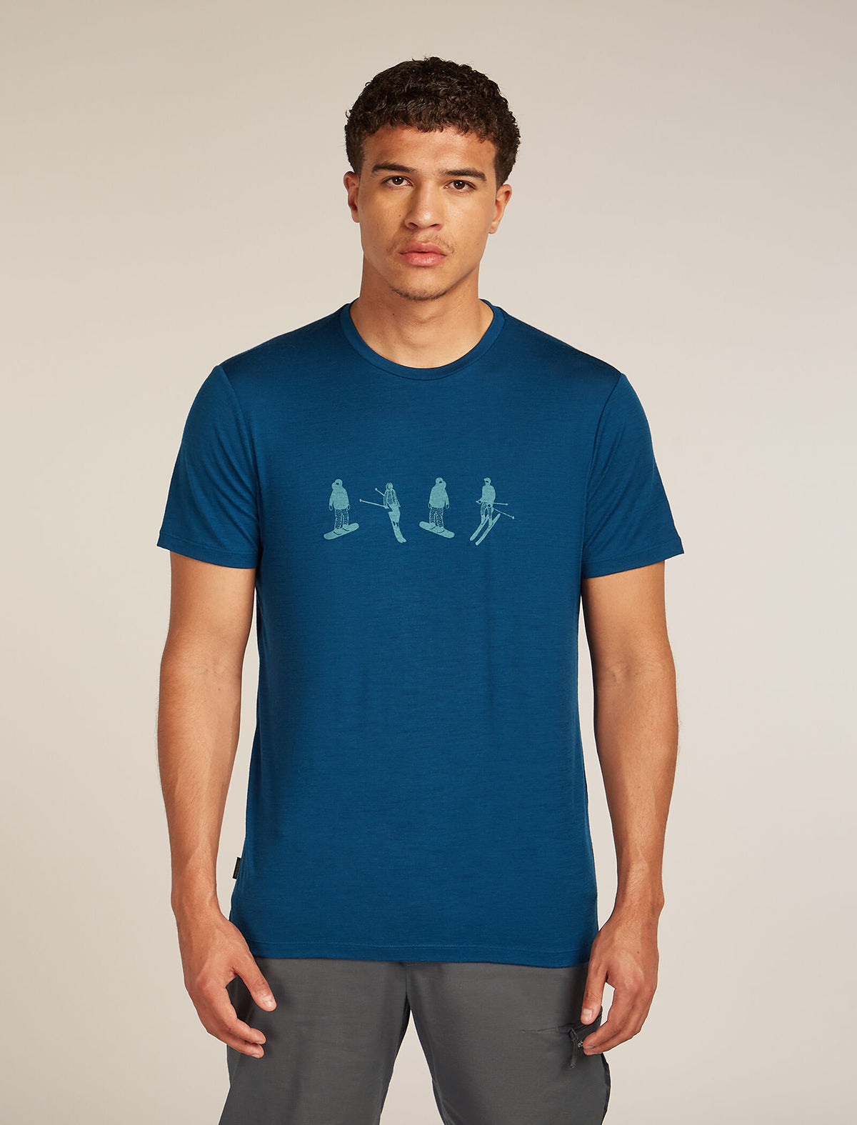 Merino 150 Tech Lite Short Sleeve T-Shirt Snow Day Atlantis - 1