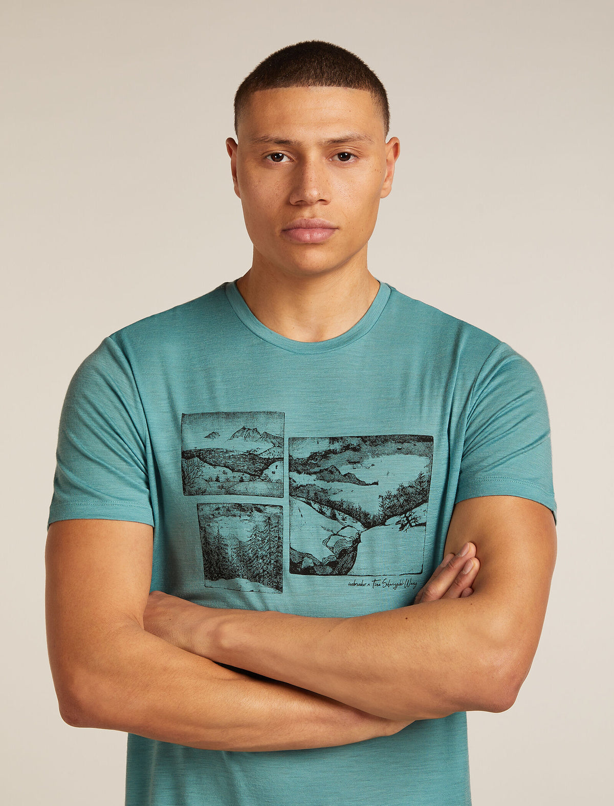 Merino 150 Tech Lite Short Sleeve T-Shirt The Climb Hydro - 5