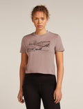 Merino 150 Tech Lite Short Sleeve Crop T-Shirt The Climb Summit - 1