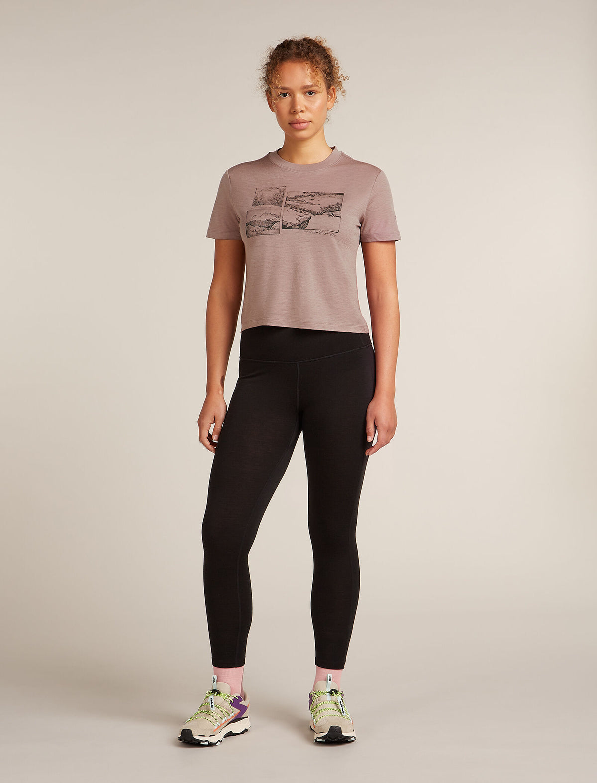Merino 150 Tech Lite Short Sleeve Crop T-Shirt The Climb Summit - 3