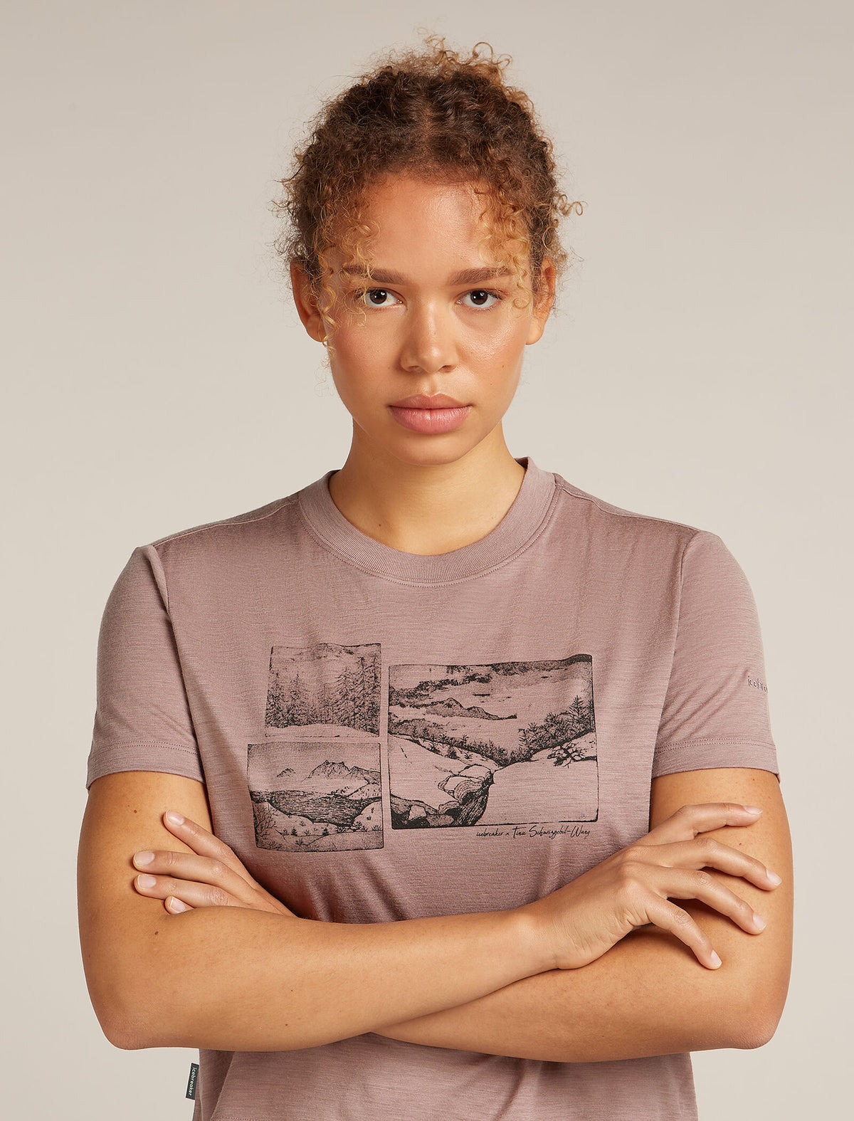 Merino 150 Tech Lite Short Sleeve Crop T-Shirt The Climb Summit - 5