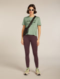 Merino 150 Tech Lite Short Sleeve Crop T-Shirt The Climb Seaglass - 4