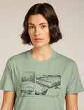 Merino 150 Tech Lite Short Sleeve Crop T-Shirt The Climb Seaglass - 5