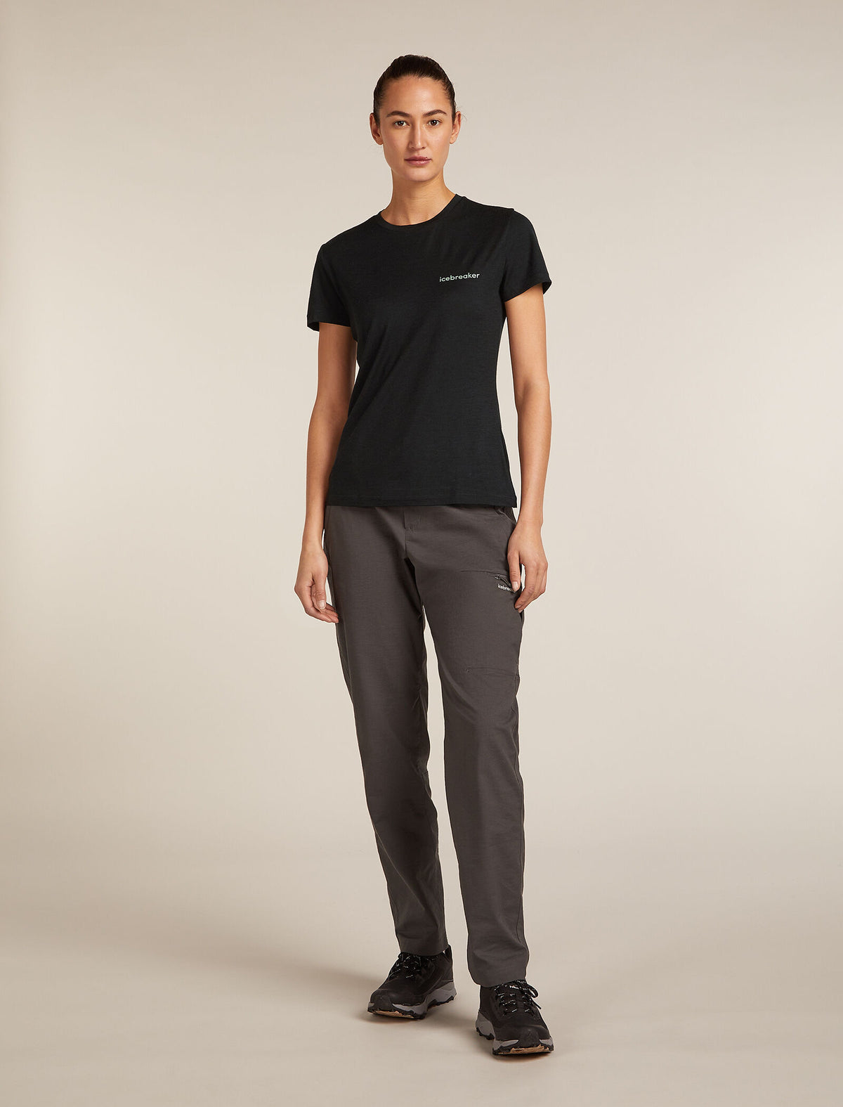 Merino 150 Tech Lite Short Sleeve T-Shirt IB Wordmark Black - 3
