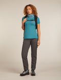 Merino 150 Tech Lite Short Sleeve T-Shirt IB Wordmark Topaz - 4