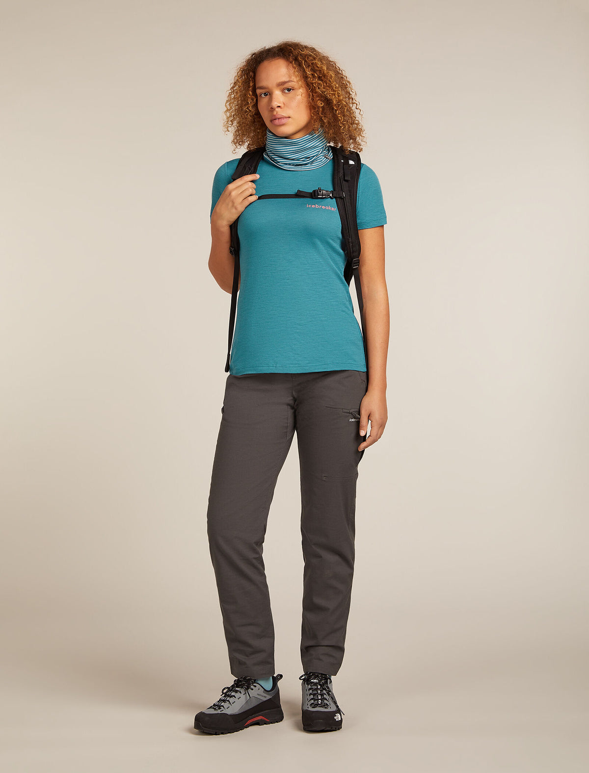Merino 150 Tech Lite Short Sleeve T-Shirt IB Wordmark Topaz - 4