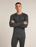 Men’s Merino 260 ZoneKnit™ Long Sleeve Crewe Jet hthr - 1