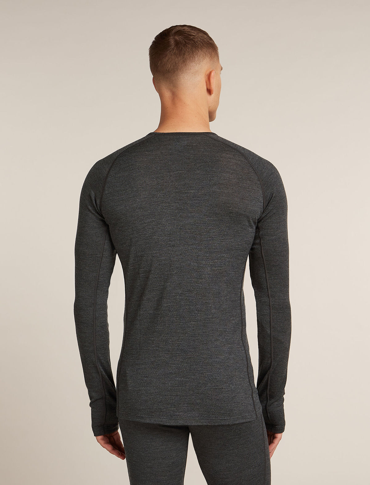 Men’s Merino 260 ZoneKnit™ Long Sleeve Crewe Jet hthr - 2