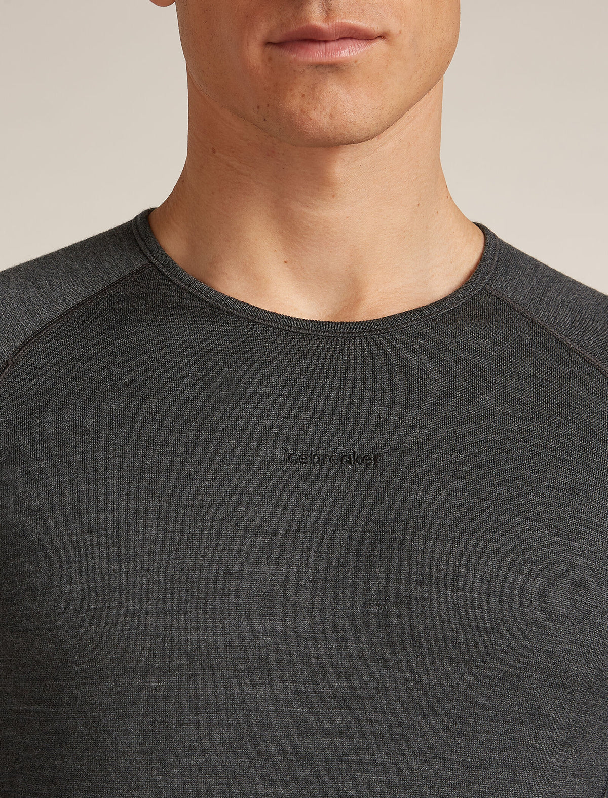 Men’s Merino 260 ZoneKnit™ Long Sleeve Crewe Jet hthr - 6