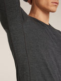 Men’s Merino 260 ZoneKnit™ Long Sleeve Crewe Jet hthr - 7