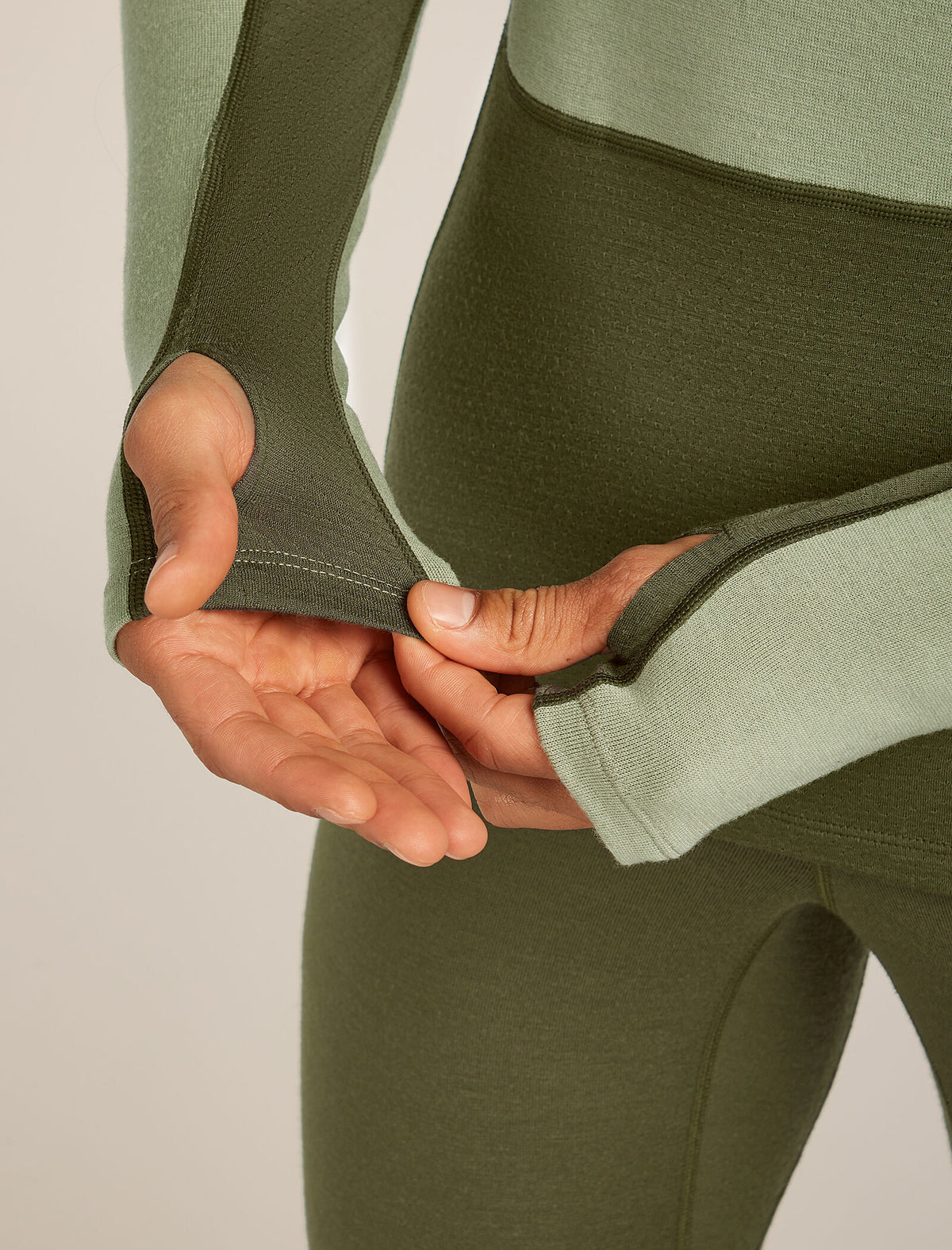 Men’s Merino 260 ZoneKnit™ long sleeve Crewe Loden/Lichen - 5