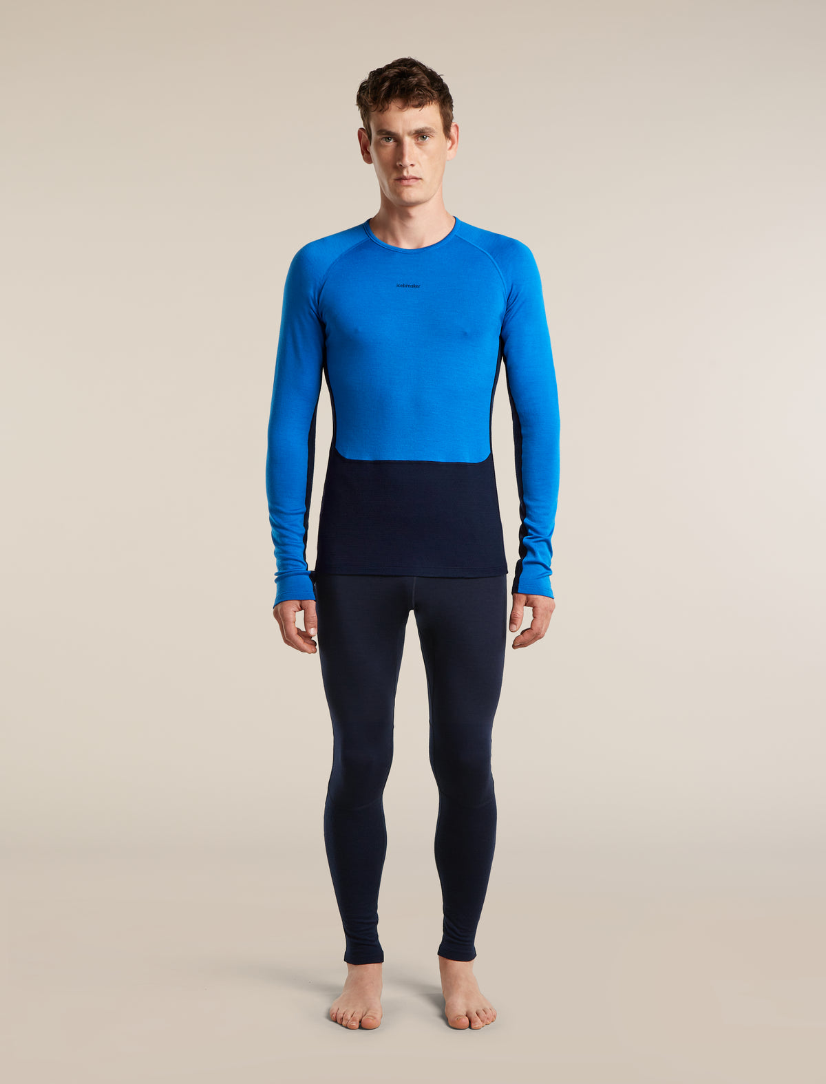 Men's Merino 260 ZoneKnit™ Long Sleeve Thermal Crewe Midnight Navy/Lazurite - 3