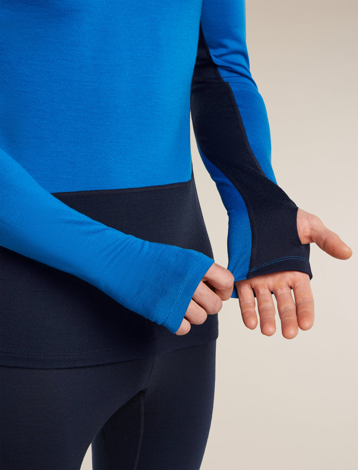 Men's Merino 260 ZoneKnit™ Long Sleeve Thermal Crewe Midnight Navy/Lazurite - 6