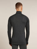 Men’s Merino 260 ZoneKnit™ long sleeve Half Zip Jet hthr - 2