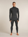 Men’s Merino 260 ZoneKnit™ long sleeve Half Zip Jet hthr - 3