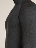Men’s Merino 260 ZoneKnit™ long sleeve Half Zip Jet hthr - 9