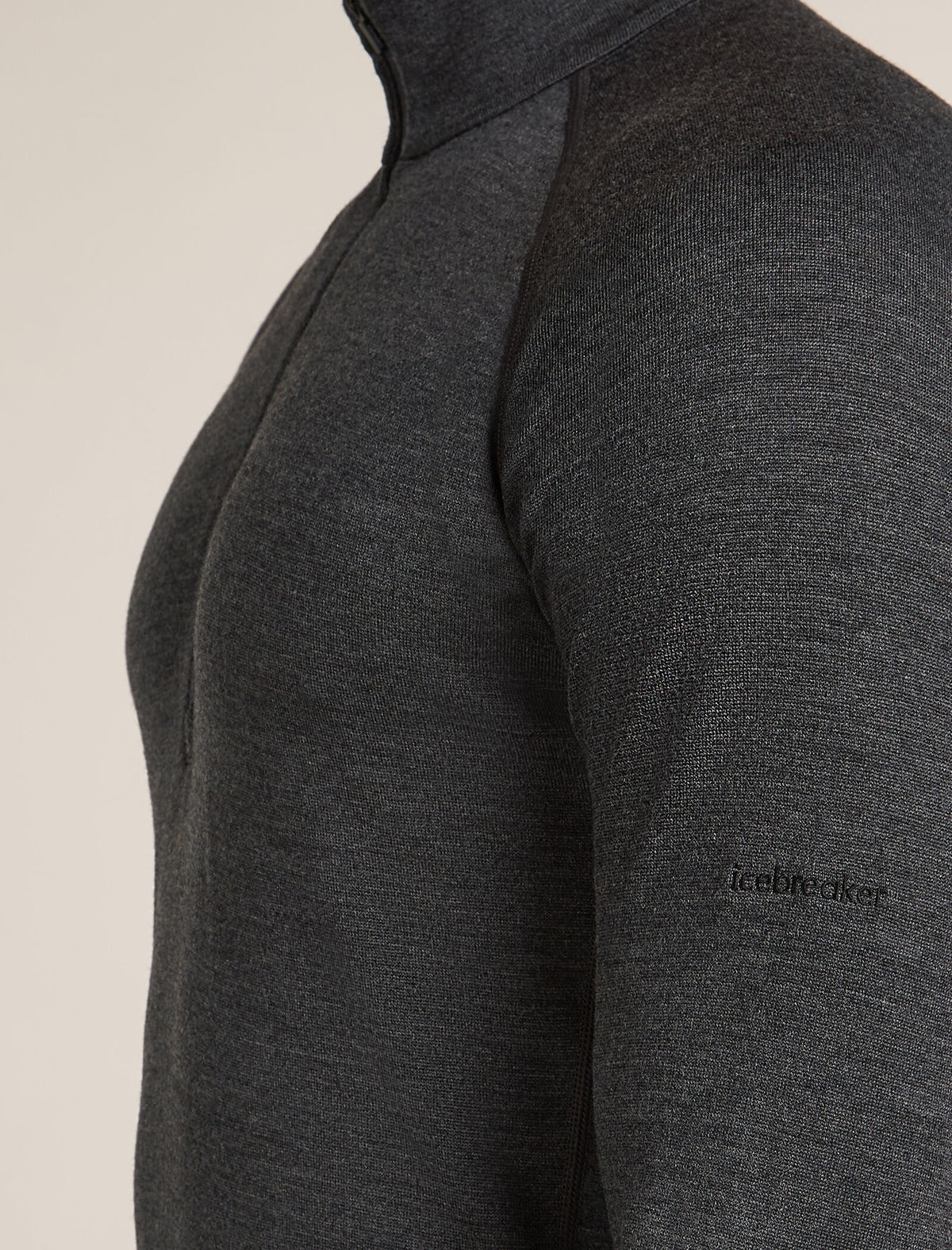 Men’s Merino 260 ZoneKnit™ long sleeve Half Zip Jet hthr - 9