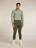 Men’s Merino 260 ZoneKnit™ long sleeve Half Zip Loden/Lichen - 10