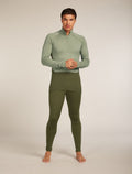 Men’s Merino 260 ZoneKnit™ long sleeve Half Zip Loden/Lichen - 3