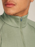 Men’s Merino 260 ZoneKnit™ long sleeve Half Zip Loden/Lichen - 6