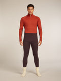 Men’s Merino 260 ZoneKnit™ long sleeve Half Zip Java/Agate - 10