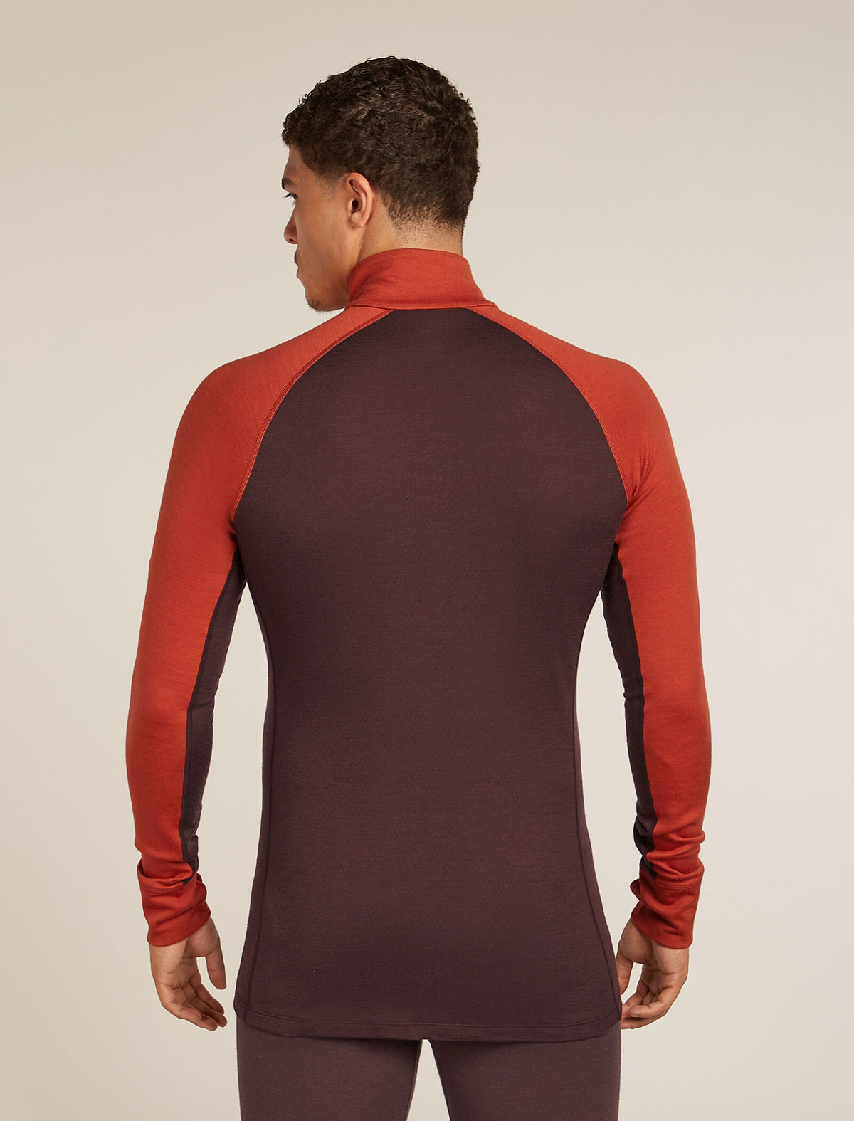 Men’s Merino 260 ZoneKnit™ long sleeve Half Zip Java/Agate - 2