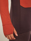 Men’s Merino 260 ZoneKnit™ long sleeve Half Zip Java/Agate - 8