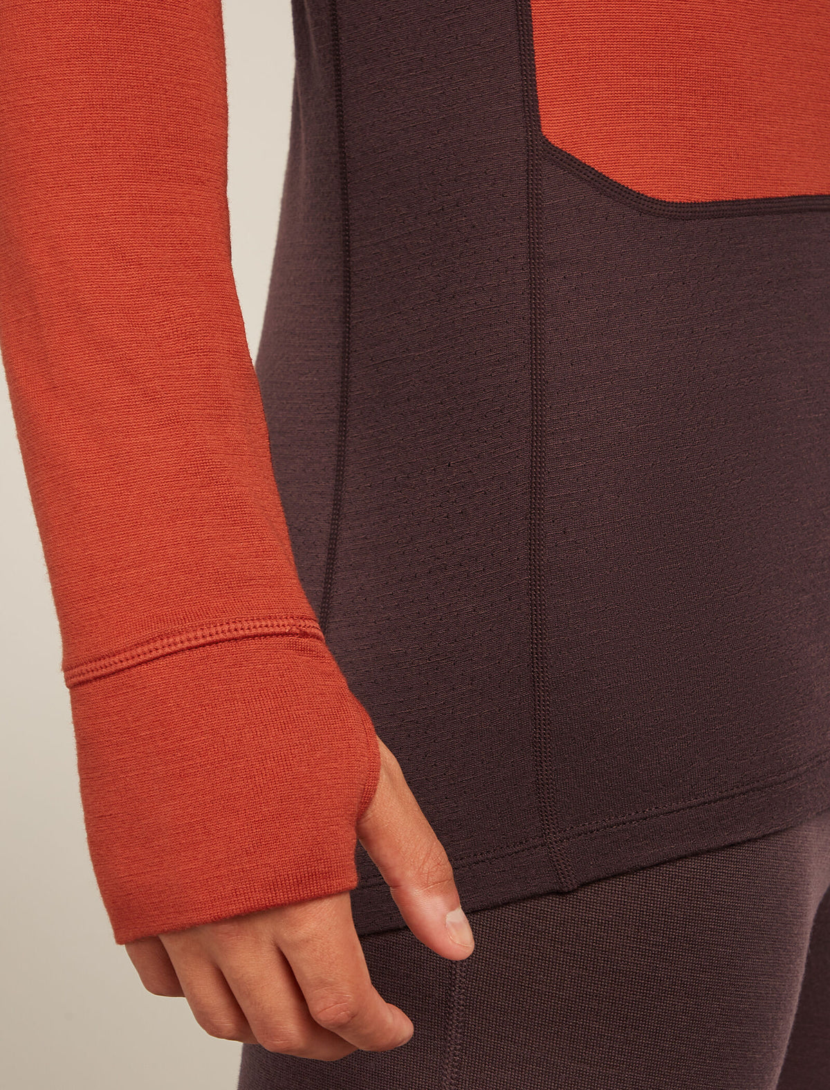 Men’s Merino 260 ZoneKnit™ long sleeve Half Zip Java/Agate - 8