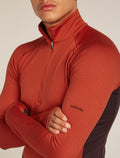 Men’s Merino 260 ZoneKnit™ long sleeve Half Zip Java/Agate - 9