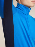 Men's Merino 260 ZoneKnit™ Long Sleeve Thermal Half Zip Midnight Navy/Lazurite - 9